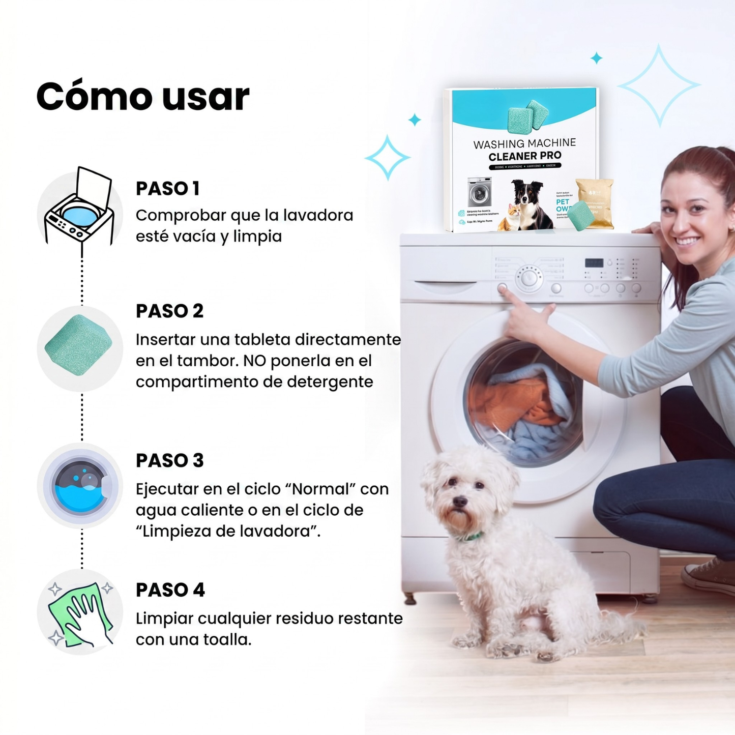 Vanex Clean™ -Limpiador para Lavadoras